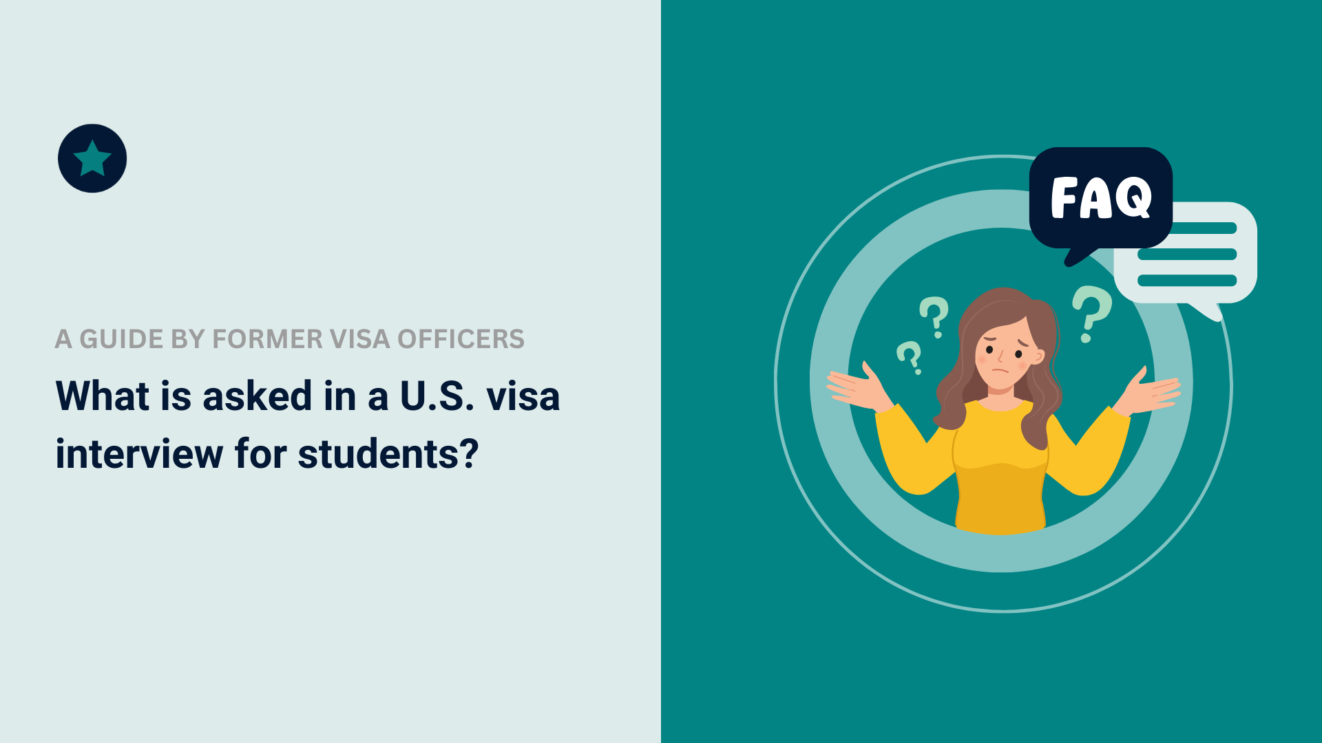 What is asked in a U.S. visa interview for students